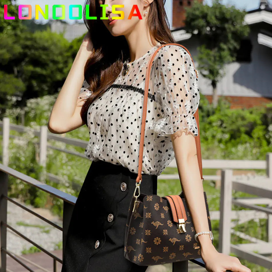 Luxury Cowhide Leather Handbag - Large Capacity Tote