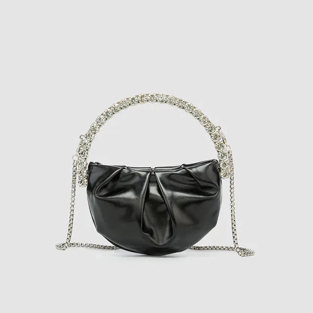 Luxury Round Clutch Handbag for Evening Events