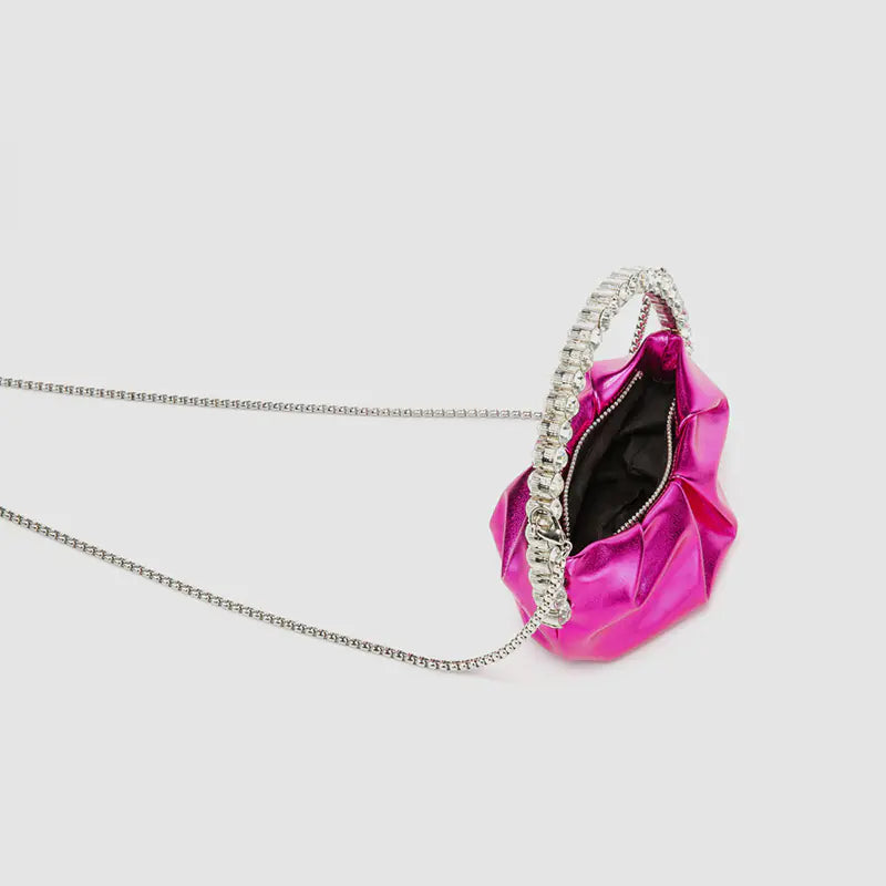 Luxury Round Clutch Handbag for Evening Events