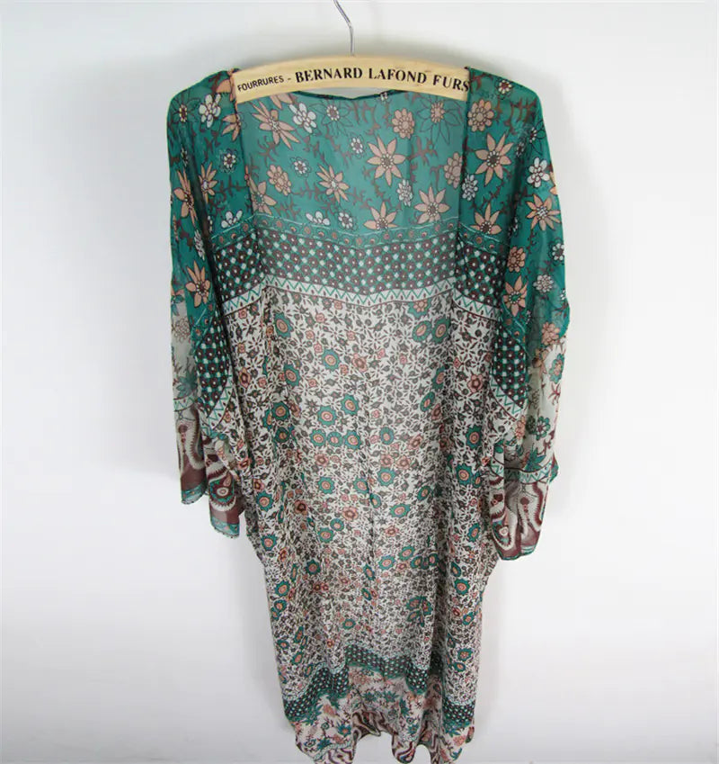 Plus Size Chiffon Beach Cover-Up Dress for Women