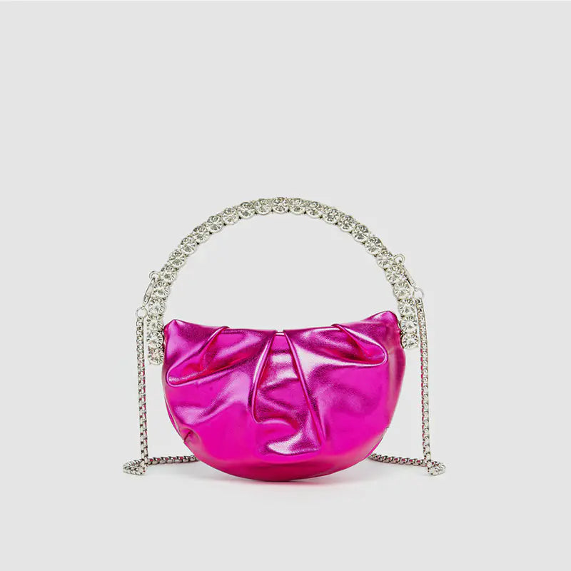 Luxury Round Clutch Handbag for Evening Events