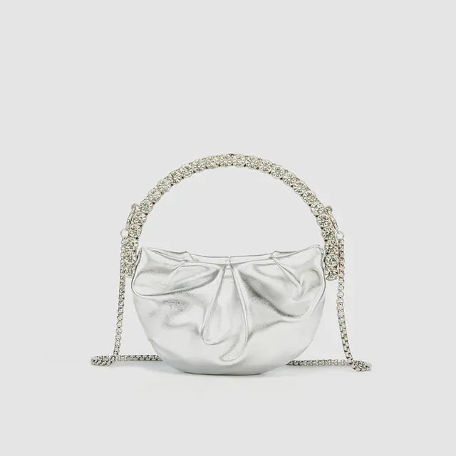 Luxury Round Clutch Handbag for Evening Events