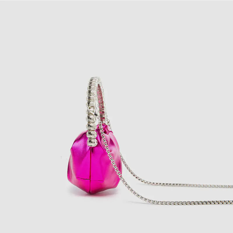 Luxury Round Clutch Handbag for Evening Events