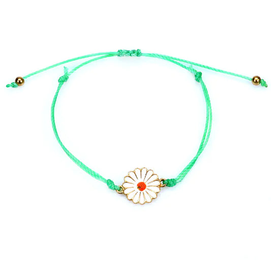 Waterproof Daisy Bracelet - Handmade Sunflower Beach Jewelry