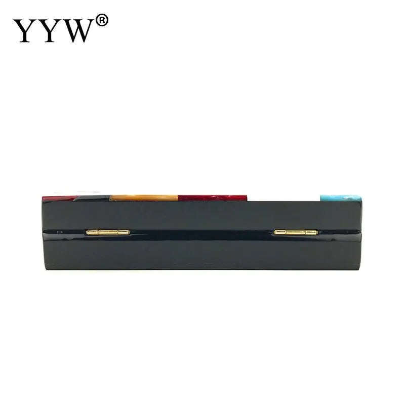 Luxury Acrylic Geometric Women’s Messenger Handbag