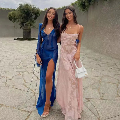 2023 Summer Fashion Sexy Sheer Beach Dress