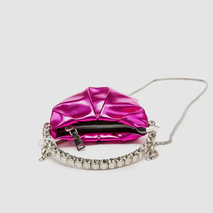 Luxury Round Clutch Handbag for Evening Events