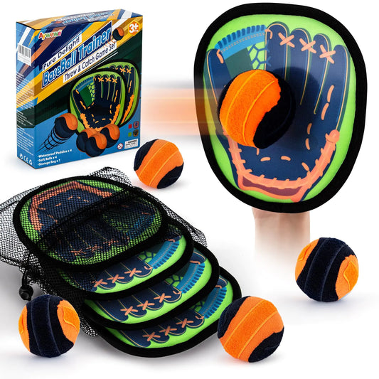 Aywewii Toss and Catch Ball Game Outdoor Beach Pool Toys for Kids Toddler Toys Baseball Training Outside Lawn Yard Games 3 4 5 Year Old Boys Girls Valentine Birthday Gifts Easter Basket Stuffers