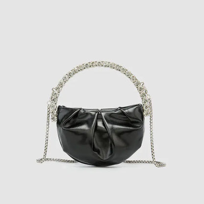 Luxury Round Clutch Handbag for Evening Events