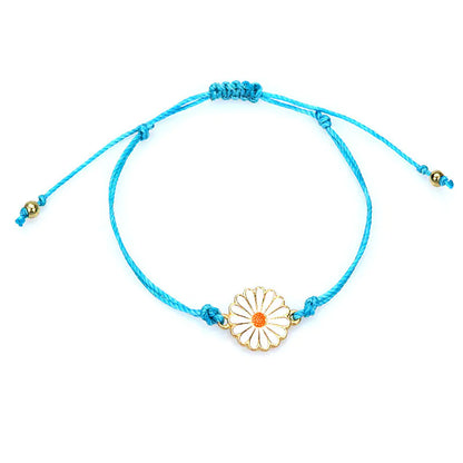 Waterproof Daisy Bracelet - Handmade Sunflower Beach Jewelry