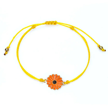 Waterproof Daisy Bracelet - Handmade Sunflower Beach Jewelry
