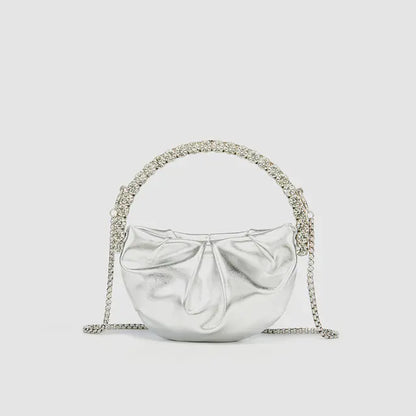 Luxury Round Clutch Handbag for Evening Events